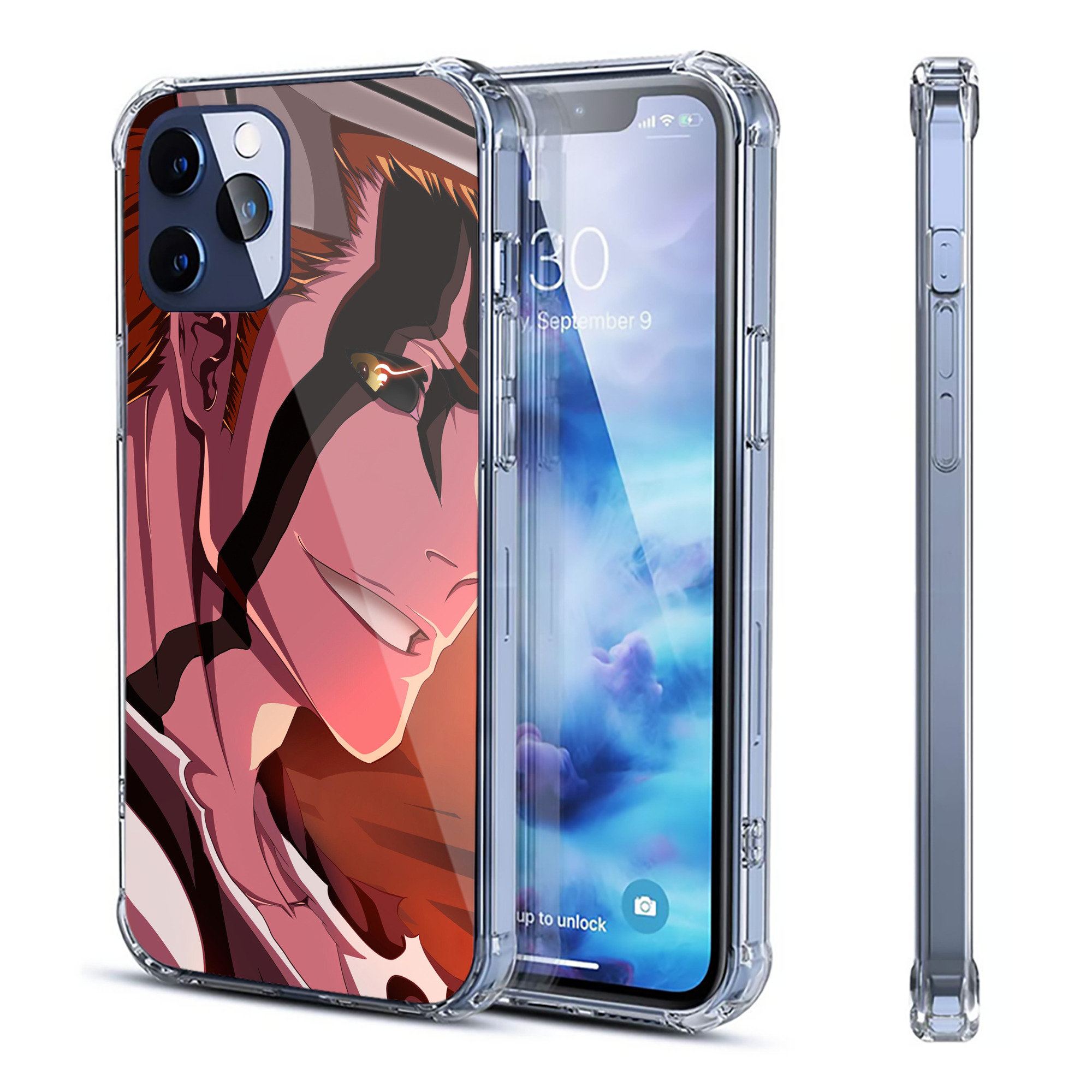 （画像用） ブリーチ BLEACH 【iPhone 12シリーズ対応】透明スマホケース（クリアソフトケース）